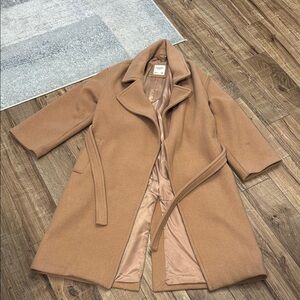 Abercrombie & Fitch Tan Trench Coat with Silky Lining XXS